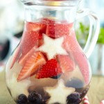 Red, white and blue Sangria